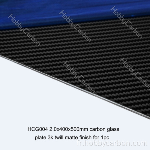 Feuilles composites de fibre de carbone entièrement 3k tissée